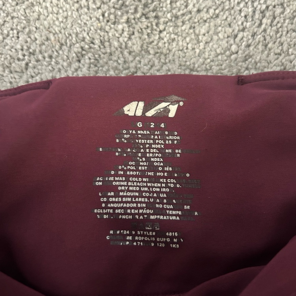 Avia Burgundy Leggings - Picture 2 of 3